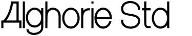 Alghorie Std font preview